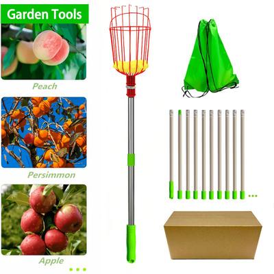 Fruit Picker, Fruit Picker, Fruit Picking Tool, Removable Rod To Pick Apples and Plums, High-altitude Picker, Garden Fruit Picking