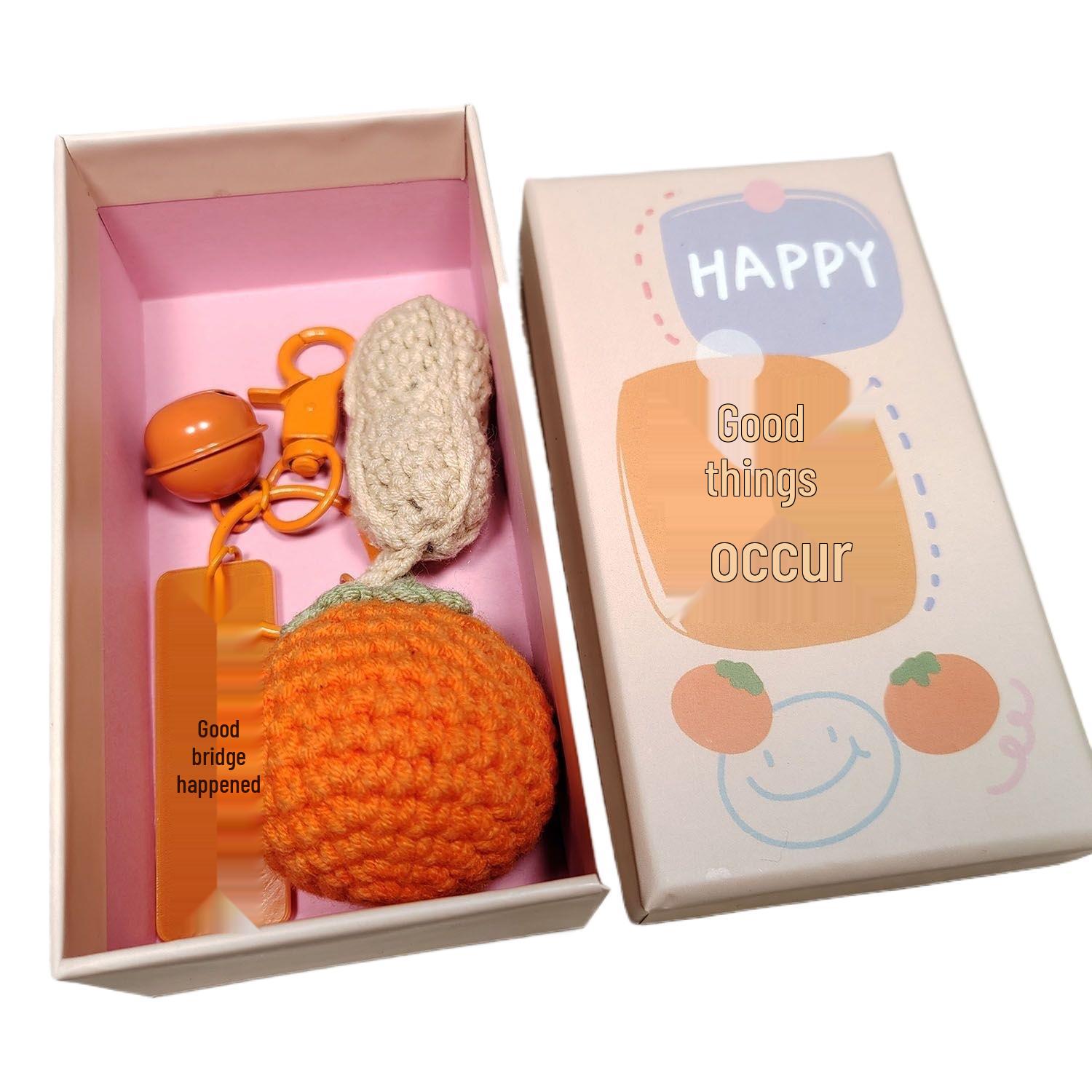 

Graduation Gift: Knitted Keychain for Middle & College Entrance - Good Things Happen Ornament for Friends & Besties 1002445015