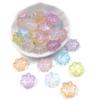 Creative Acrylic Loose Beads Fashion Beading Material Jewelry Making Bracelet 10pcs Fluorescent 6 Petal Flower Earrings for Necklace
