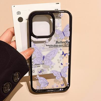 Acryl Handyhülle für iPhone 11 12 13 14 Pro 12 14 16 Pro Max für Samsung A16 A36 A56 S24 FE Hochwertige Bemalte Sturzsichere Handyhülle