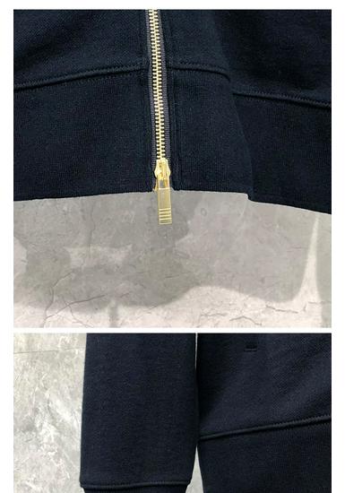 TIME BREATHE Classic Unisex Hoodie Jacket with Zipper and Lapel Design