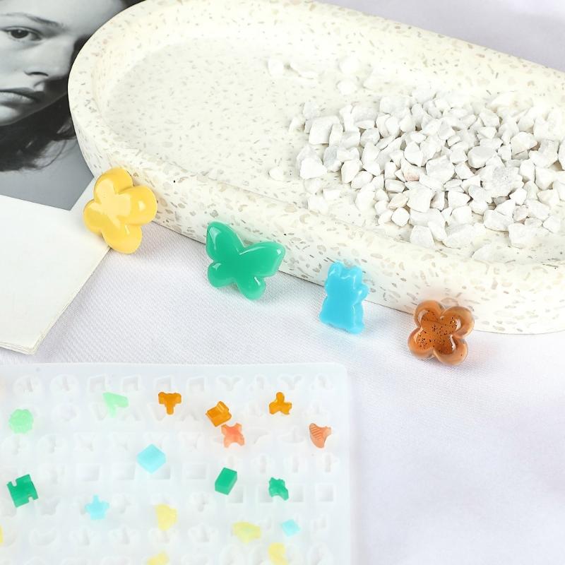 Fashionable Earring Sturdy Silicone Mould Set Accessory Portable for Stylish Jewelry Making Resin Casting Set