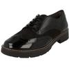 Women's Ankle Boots Jana Shoes Vegan Damen Brogue H-weite 8-23770-43 Black