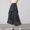 Betu Women's Floral Ruffle A-Line Midi Skirt