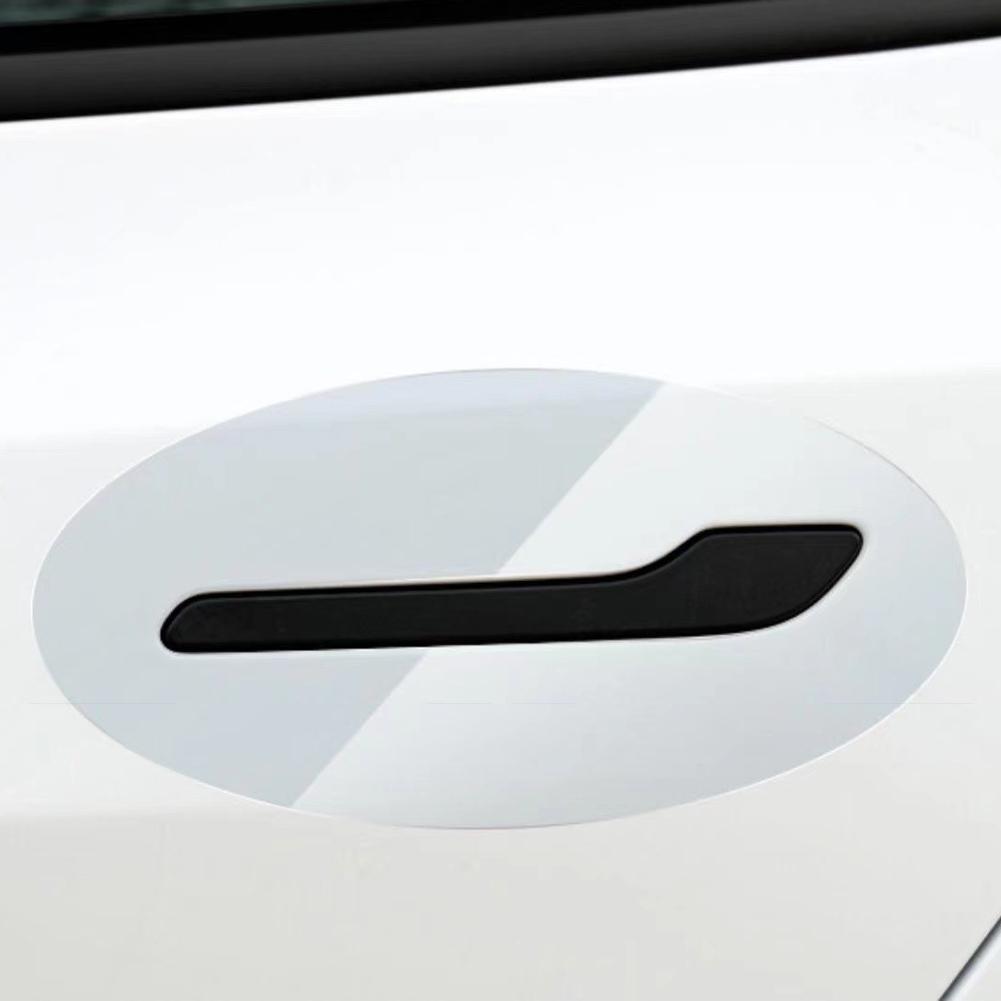 8Pcs/Set Car Door Handle Scratch Protector Inverted Door Handle Paint Protective TPU Film Clothing For Tesla Model 3 Model Y 2017-2025
