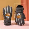 Waterproof Children Winter Ski Gloves Anti-slip Kids Glove Cartoon Thicken Mittens  Boys Girls