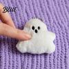Stuffed Ghost Charm 1/2/3Pcs Halloween Plush Keychain Pendant White with Bead Chain Chain Backpacks and Purses Decorative Accessories Bag Decoration