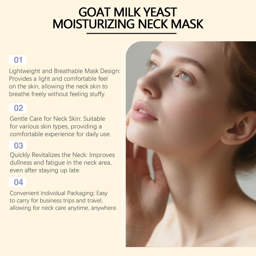 Neck Mask Lighten Neck Lines Firming Lift Neck Care Beauty Neck Mask 4PATCHES/10ml