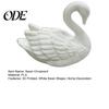 Weißer Schwan Dekor 3D Gedruckte Figur, Moderne Minimalistische Statue Dekoration, Tier Kleine Skulptur Schreibtischornament für Zuhause Büro Wohnzimmer
