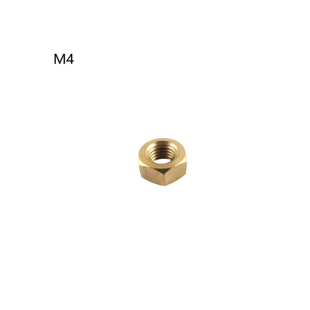 1Pc M4/M5/M6 Brass Hexagonal Nuts, Household Furniture Assembly and Daily Equipment Fixing Fastener Accessories