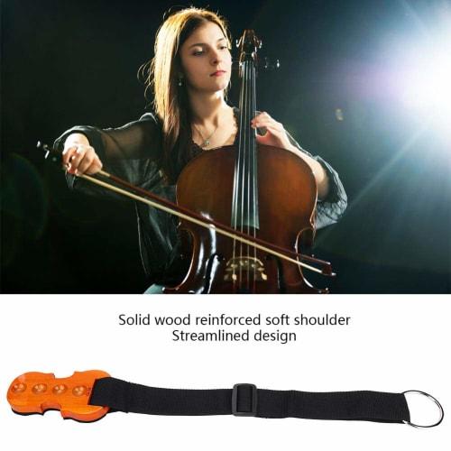Ongwan Cello Non-Slip Mat, Cello Endpin Stop, Endpin Holder with Strap, Non-Slip Pad for Violin