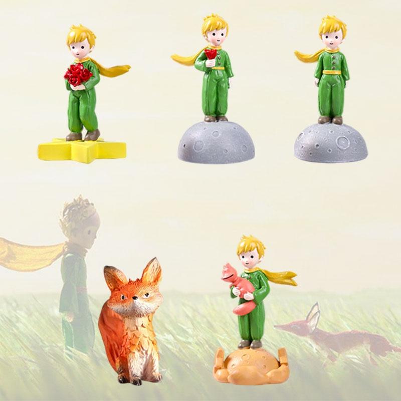 Creative New Little Prince Diy Resin Crafts Fox Cake Baking Eternal Flower Mini Ornaments