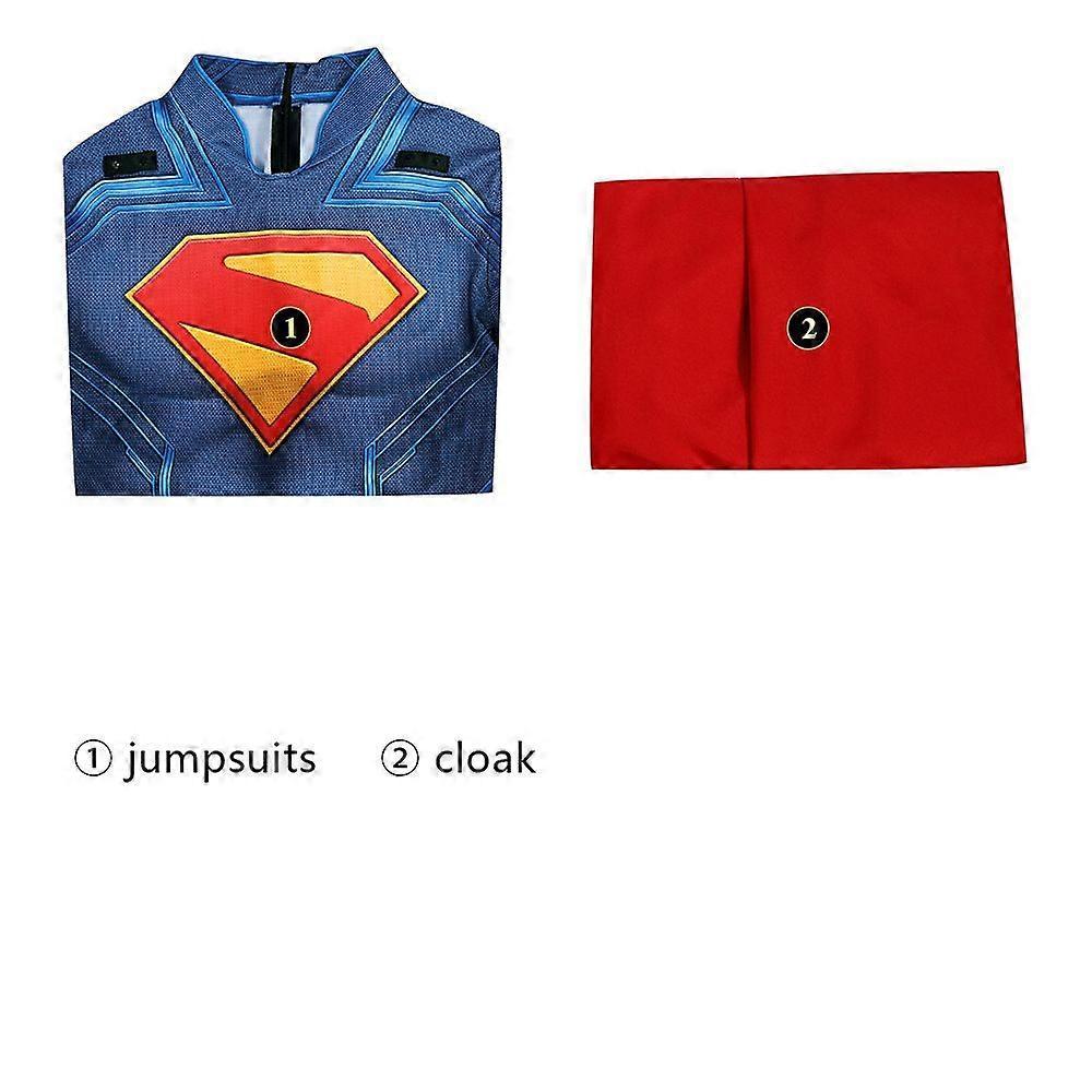 Superman: Legacy Clark Kent Cosplay Costume Jumpsuit Party Fancy Dress Bodysuit With Cloak