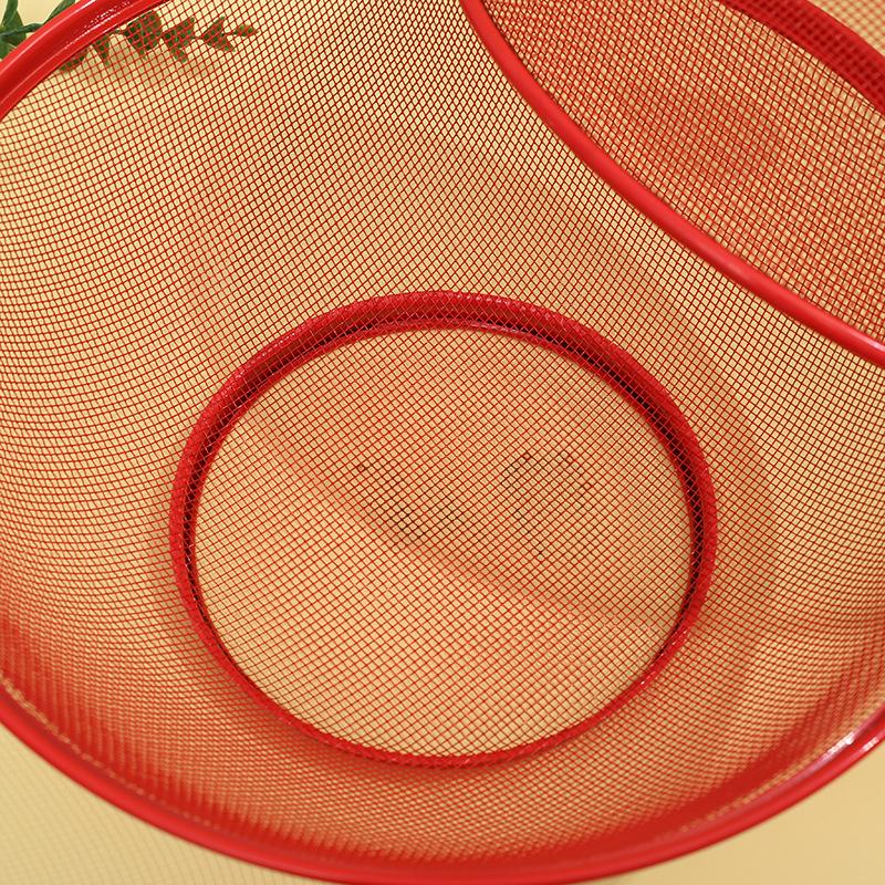 Mesh Fruit Basket With Lid Prevent Fly Kitchen Basket Vegetables Fruit Holder