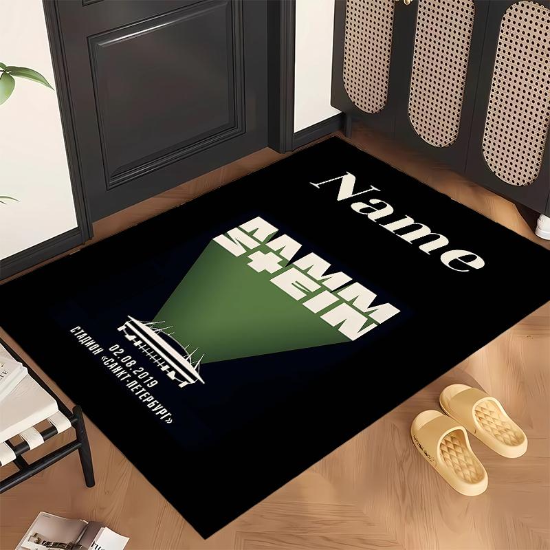 Rammstein (1) Personalisierter Name Büro Teppich Stilvolle Dekoration für Wohnzimmer Schlafzimmer Küche