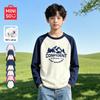 T-shirt casual a manica lunga in cotone per bambini