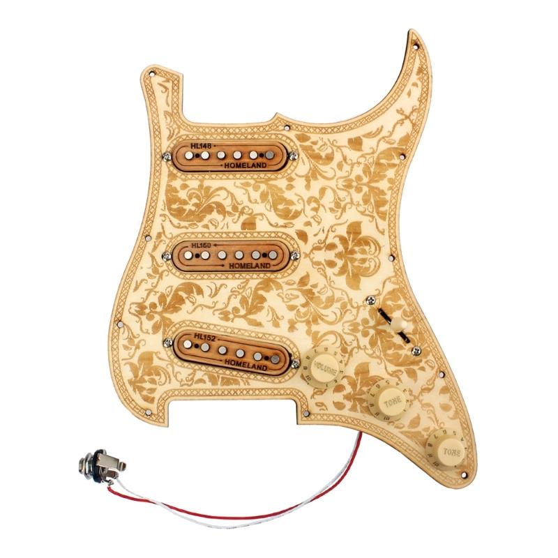 3 Pieces HL148/HL150/HL152 Maple Single Coil Pickup Set for Neck Middle Bridge Guitar Musical Instrument Accessory Kits