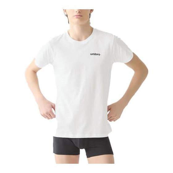 [Gunze] Inner Tops, One Point Logo, 100% Cotton Crew Neck T-Shirt, Men s