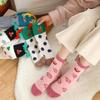Funny Clown, Coral Velvet Socks, Children'S Fun Cartoon Floor Socks, Winter Warmth, Thickened Sleeping Socks, Cross-Border