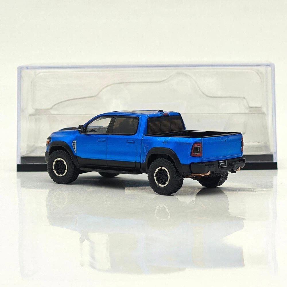 Shadow Pro 1:64 Scale for Dg 1500 TRX Pickup Truck Blue LHD (KS-067-662) Diecast Model Car Collection