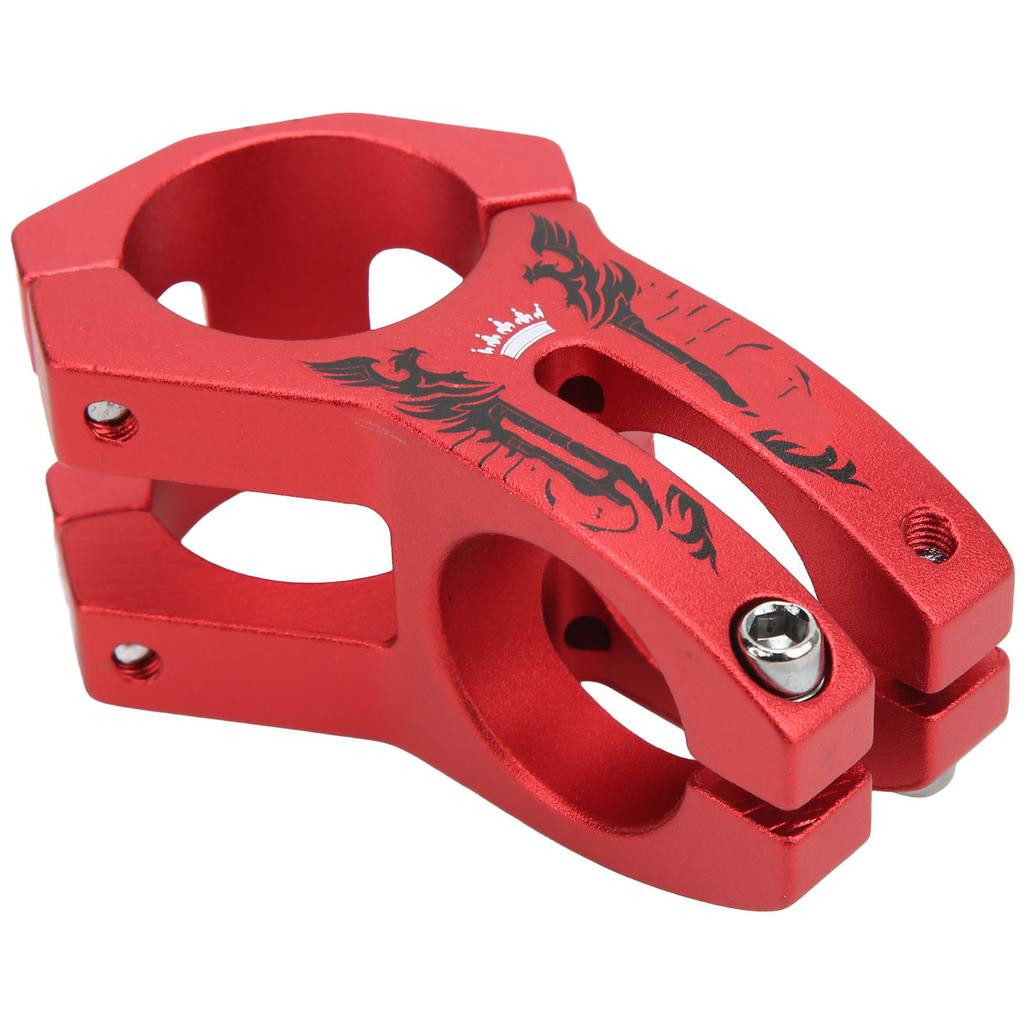 Mountain Bike Stem Lightweight Aluminum Alloy Hollow 31.8mm Curved Knife Marking Short Handlebar Stem for Cycling