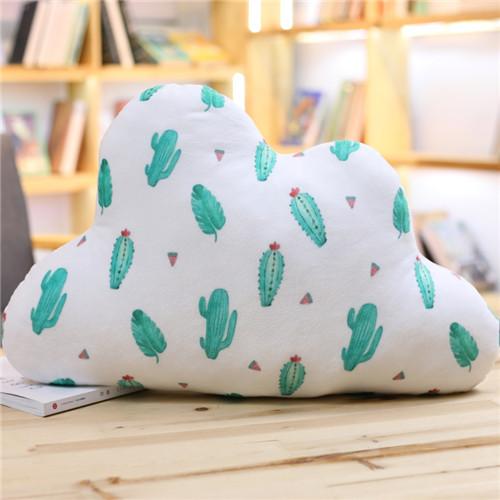 

1 шт 55x30 см кавайные мягкие красочные облака плюшевые подушки для детей детская комната украшение мягкий диван