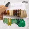 Retro Summer Multi-color Hoop Earring Set Water Drop C-shaped Designs Women's Fashion Leopard Print Earrings Daily Wear Dating