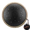 Hluru 13 Inch 15 Notes Glucophone Tank Drum Key D Steel Tongue Drum for Drop shippping Hanpan Meditation Instrument