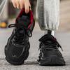 Winter new high-end fashion sneakers men's platform heightening dad shoes