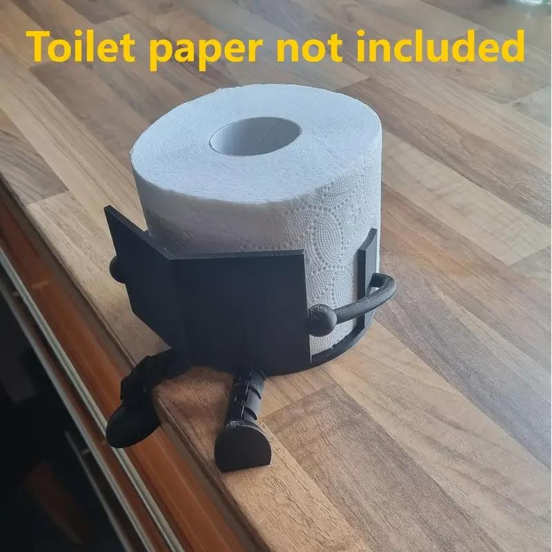 Whimsical 3D Printed Bookworm Toilet Paper Holder - Unique, Durable, and Stylish Bathroom Decor Accessory for Home and Office