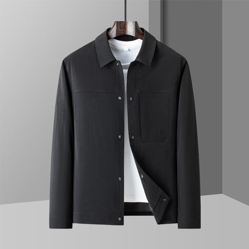 

Мужская повседневная куртка-ветровка с лацканами 2XL / 185