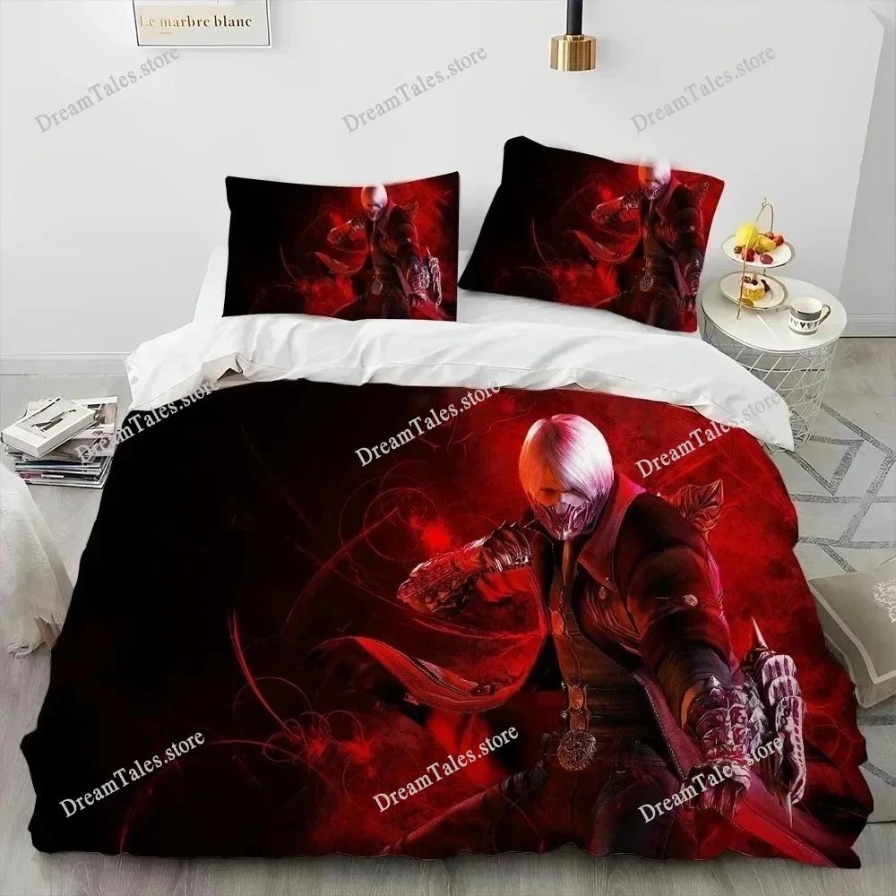 New Devil May Cry DMC Bedding Set Single Twin Full Queen King Size Bed Set Adult Kid Bedroom Duvet Cover Sets 3D Print Game