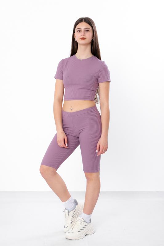Sommer-Set für Teenager-Mädchen – Crop-Top & Radlerhosen für aktiven Stil , Sommer, 6381-103-1 HC