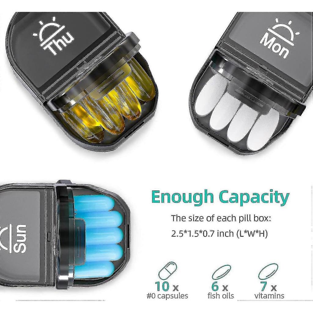 Pill Izer 2 A Day, Poho Am Pm Pill Box 7 Day With 7 Attachable