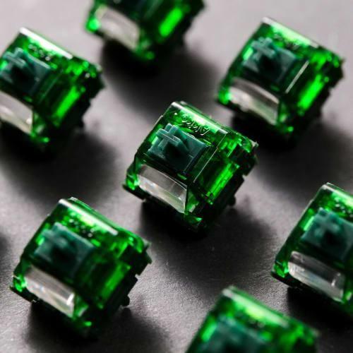 Akko MonsGeek Green Fog Switches, 60gf Actuation Force, Linear, 5-Pin, Pack of 45