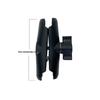 1 Piece 1" Ball Head Mount Adapter Pole Double Socket Arm Aluminum Alloy For Ram Mounts 6/9/15Cm Lights Camera Extension Holder