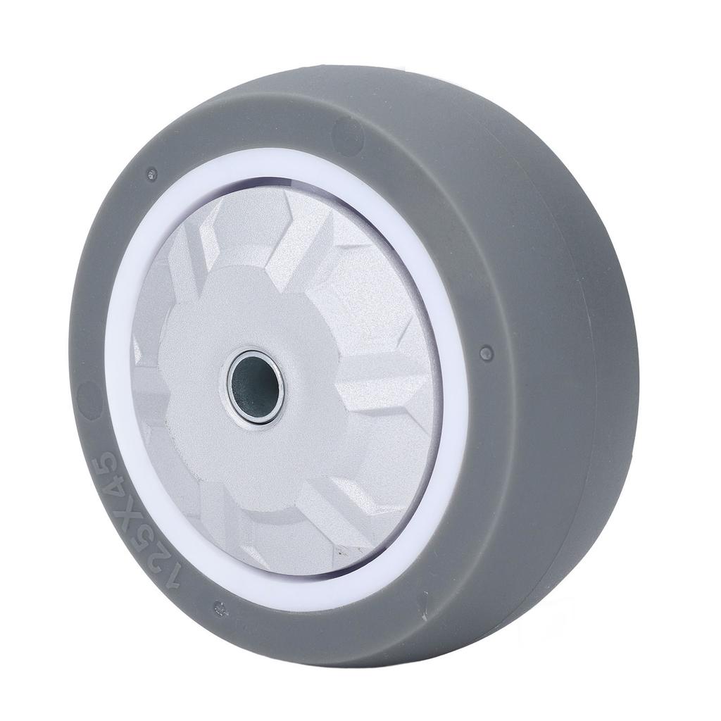 5 Zoll Gummi-Rad 200 kg Tragfähigkeit Stoßdämpfend Abriebfest Leise Voll-TPR-Rad für Wagen