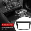 4X For Charger 2011-2014 Real Carbon Fiber Console Storage Box Panel Strip Trims
