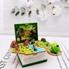 3d Dinosaur Castle Folding Book Keychain Pendant Cartoon Astronaut Soccer Field Pendant Anxiety Stress Children Kids Toy