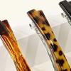 4Pcs French Style Hairpins Tortoiseshell Design Women Hair Clips with Metal Springs Lightweight Hair Accessories