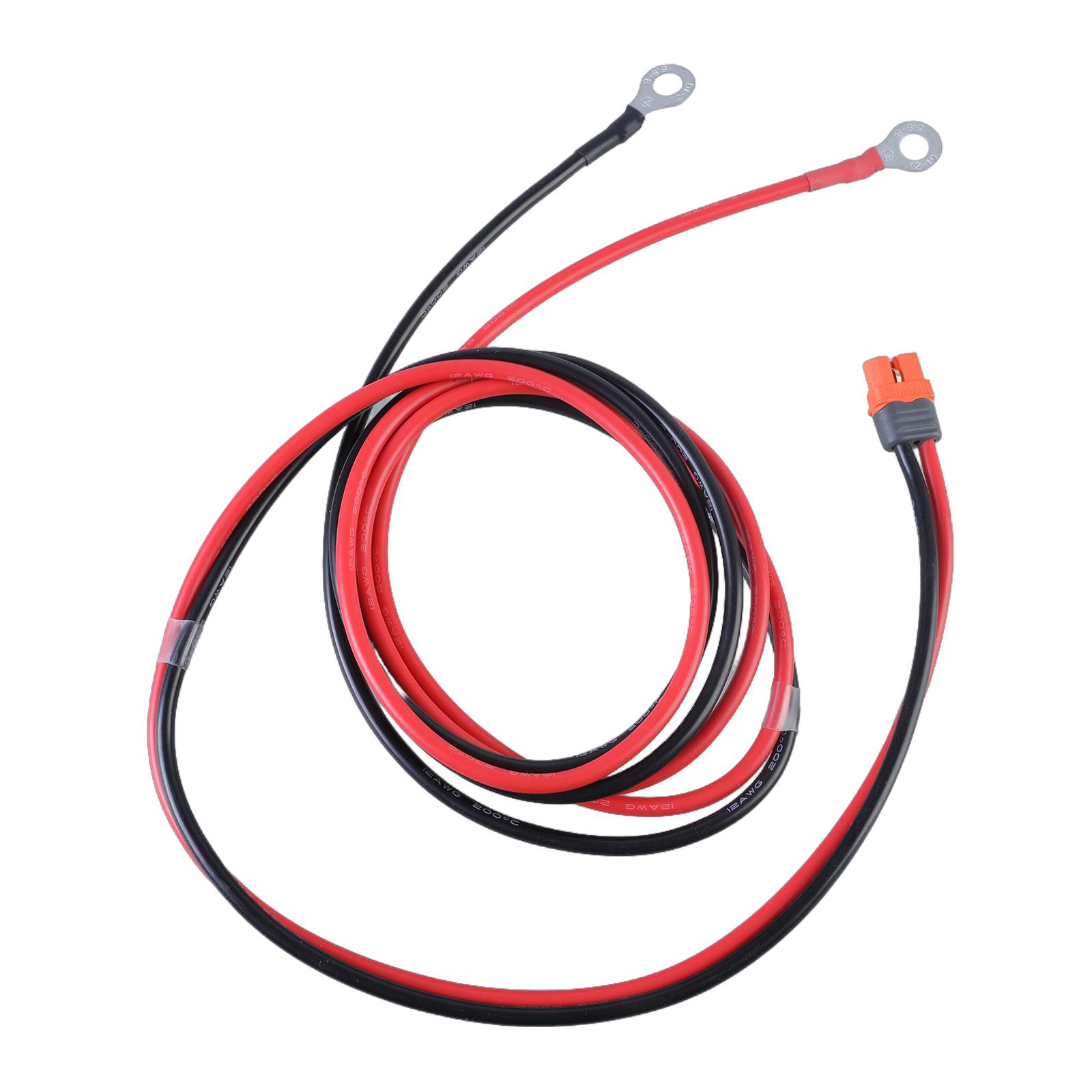 

XT60I Female Connector To O Ring Terminal Cable 12AWG 1.5m Wire for Quick Car Power Connection & Emergency Battery Use