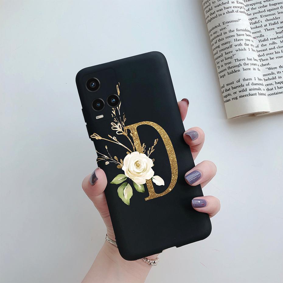 Für Vivo Y21 Y21s Y33s Hülle Niedliche Buchstaben Weiches Silikon Handy Rückseite Für Vivo Y33s Y 33s 21 s VivoY21 Hüllen TPU Fundas Coque