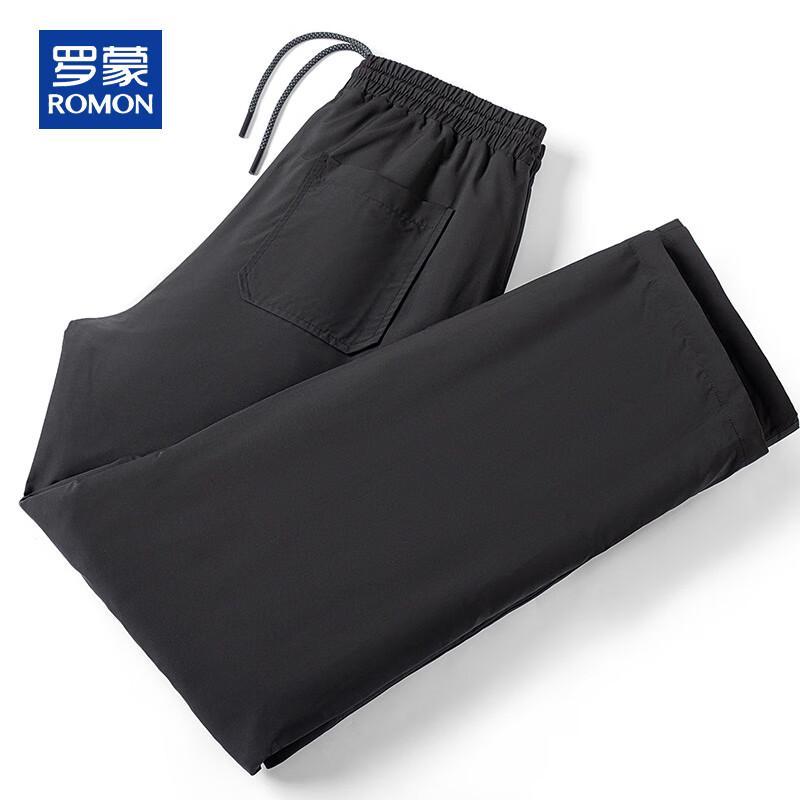 ROMON Men's Autumn Winter Fleece Lined 90% Duck Down Thermal Pants