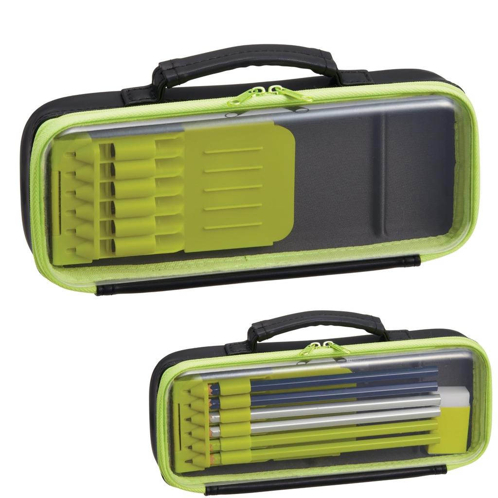 Raymay Fujii Pen Top Liner FSB1268B Case, Clear, FSB1268, Black,