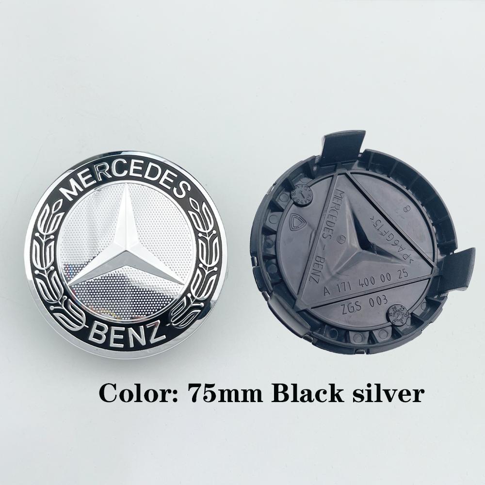 

AA-4pcs 75mm Wheel Hub Cap Emblem Replacement For Mercedes Benz AMG C180 C200 E260 E300 ML350 W23 W204 W20 W210 W211 A1714000025