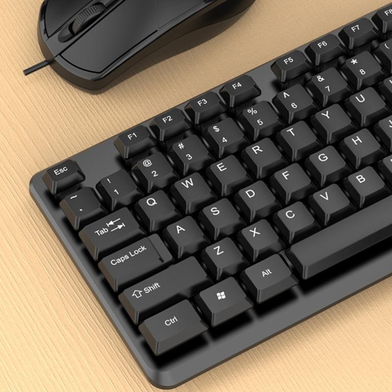 Ergonomic K15 USB Computer Keyboard Plug And Play For PC Laptop Typing Comfort And Long Use ABS Build