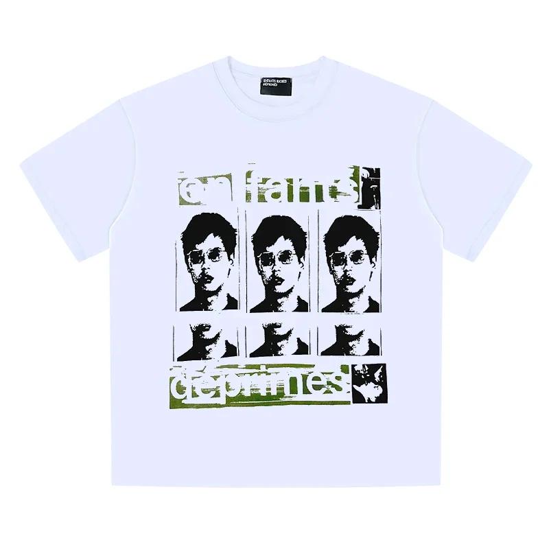 2025 T-shirty Okrągły Dekolt Bawełna Nowość Przybycie Czarny Biały TEE Męski Damski Krótki Rękaw