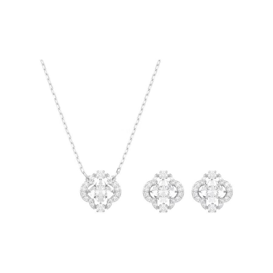 

Swarovski Una Lucky Clover Necklace Women necklace 5642929 Box (Random Color)