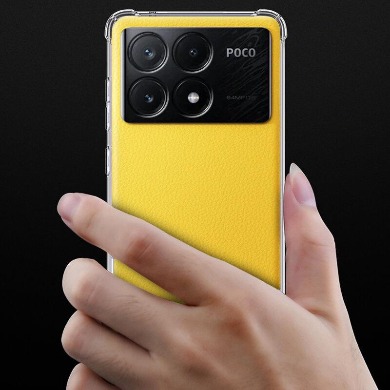 Case for Xiaomi Poco F6 Pro, Dropproof, Transparent