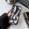 Electroplating Hollow Flame Mobile Phone Case Is Suitable for Samsung S25ULTRA Heat Dissipation A55 Large Hole A16/A06/A54